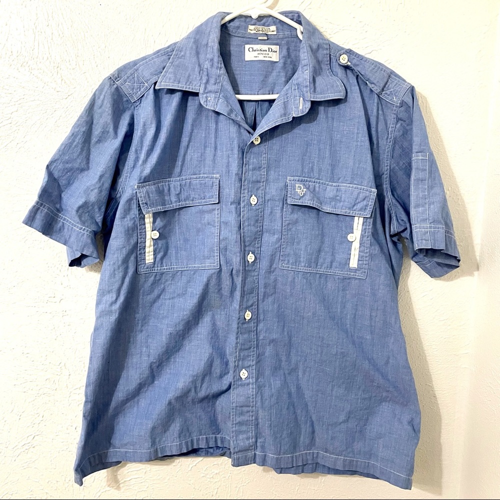 Christian Dior Chambray Shirt XL